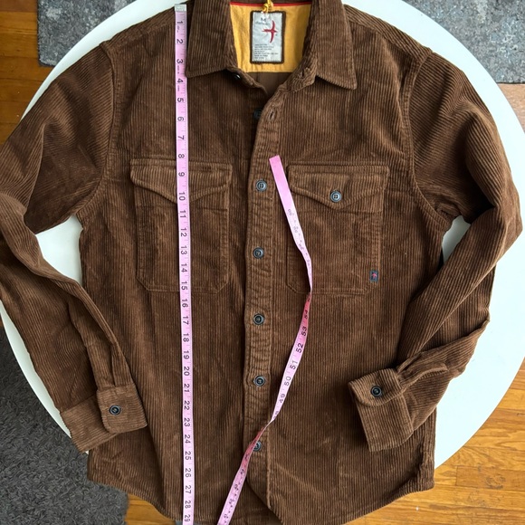 RELWEN Men’s Corduroy Workshirt Brown Size Medium New - Picture 2 of 7